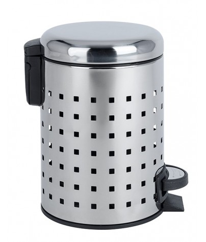 Garbage can of 3L. With invisible bag system. "Perforated" model
