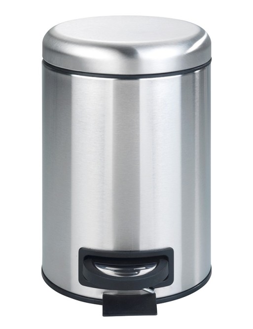 Cubo de basura 5L. Con sistema invisible de bolsa. Inoxidable brillante Cubo de basura 5L. Con sistema invisible de bolsa. Inoxidable brillante