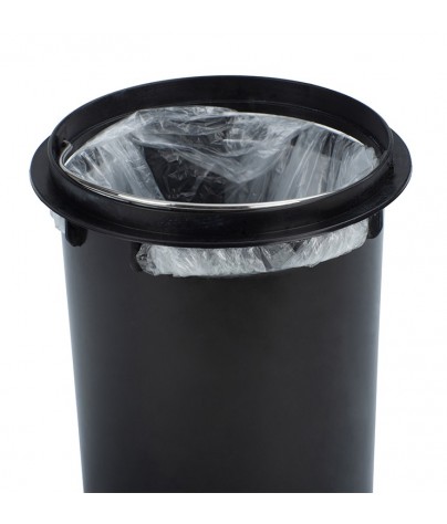 Garbage can of 5L. With invisible bag system. Satin stainless