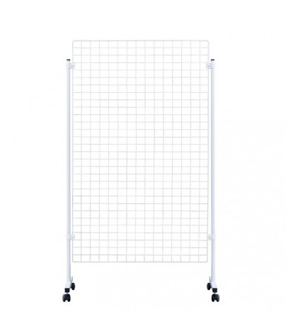 Display stand with Panels made of wire net (White)
