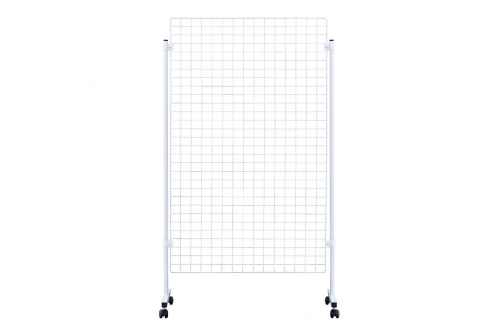 Display stand with Panels made of wire net (White)