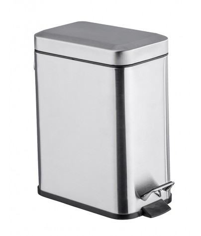 Garbage can of 5L. Satin stainless
