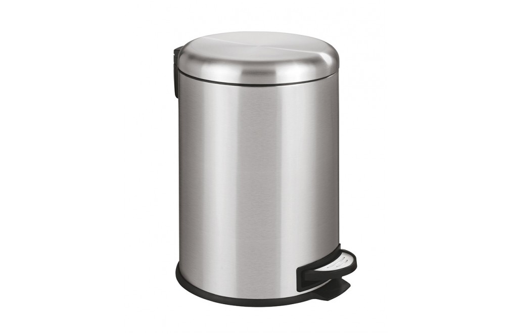 Pedal bin 20 Liters. Slow automatic closing (Satin stainless)