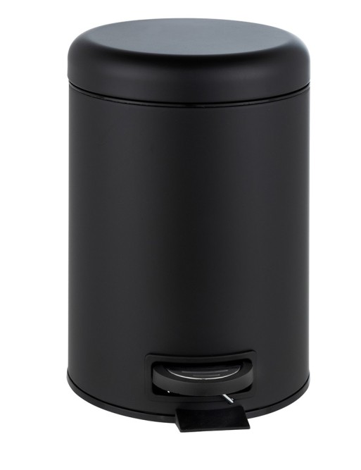 Papelera con pedal 20 litros con cierre automático lento (negro) Papelera con pedal 20 litros con cierre automático lento (negro)