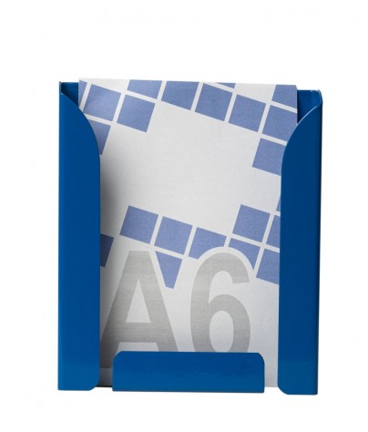 Wandprospekthalter A6. Farbe blau