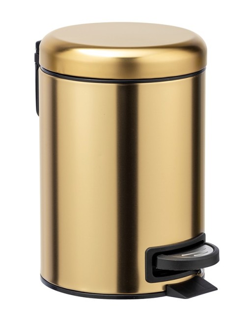 Cubo de basura 3L. Con sistema invisible de bolsa. Dorado mate Cubo de basura 3L. Con sistema invisible de bolsa. Dorado mate