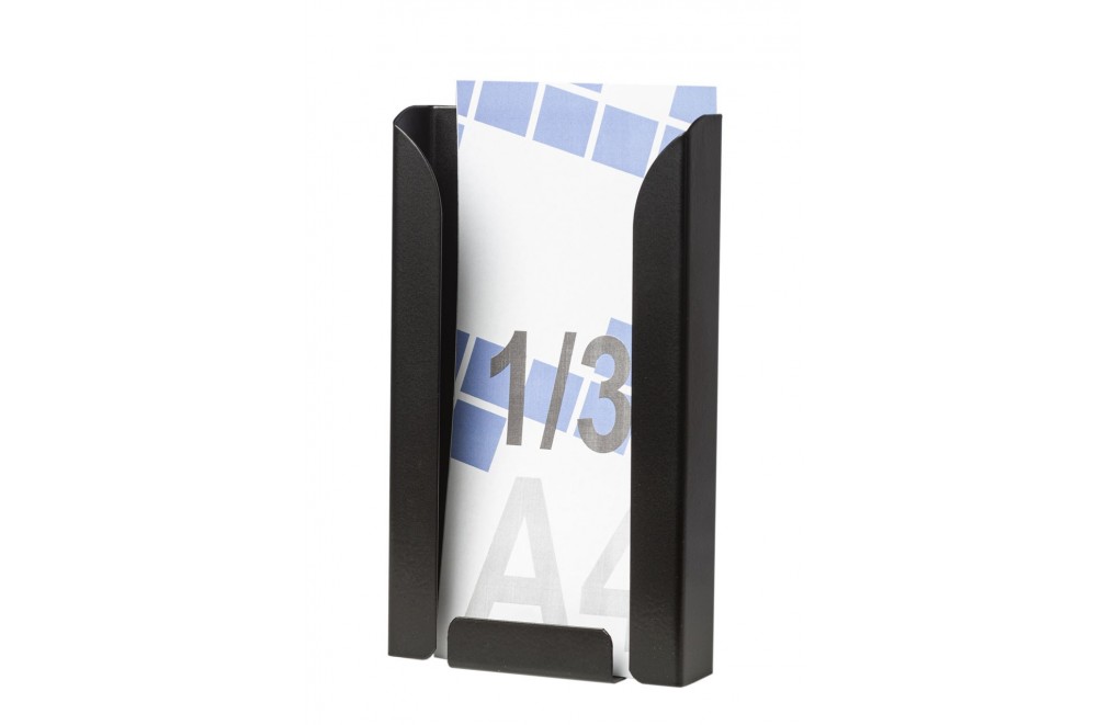 Display stand 1/3 A4V (brochure holders) (Black)